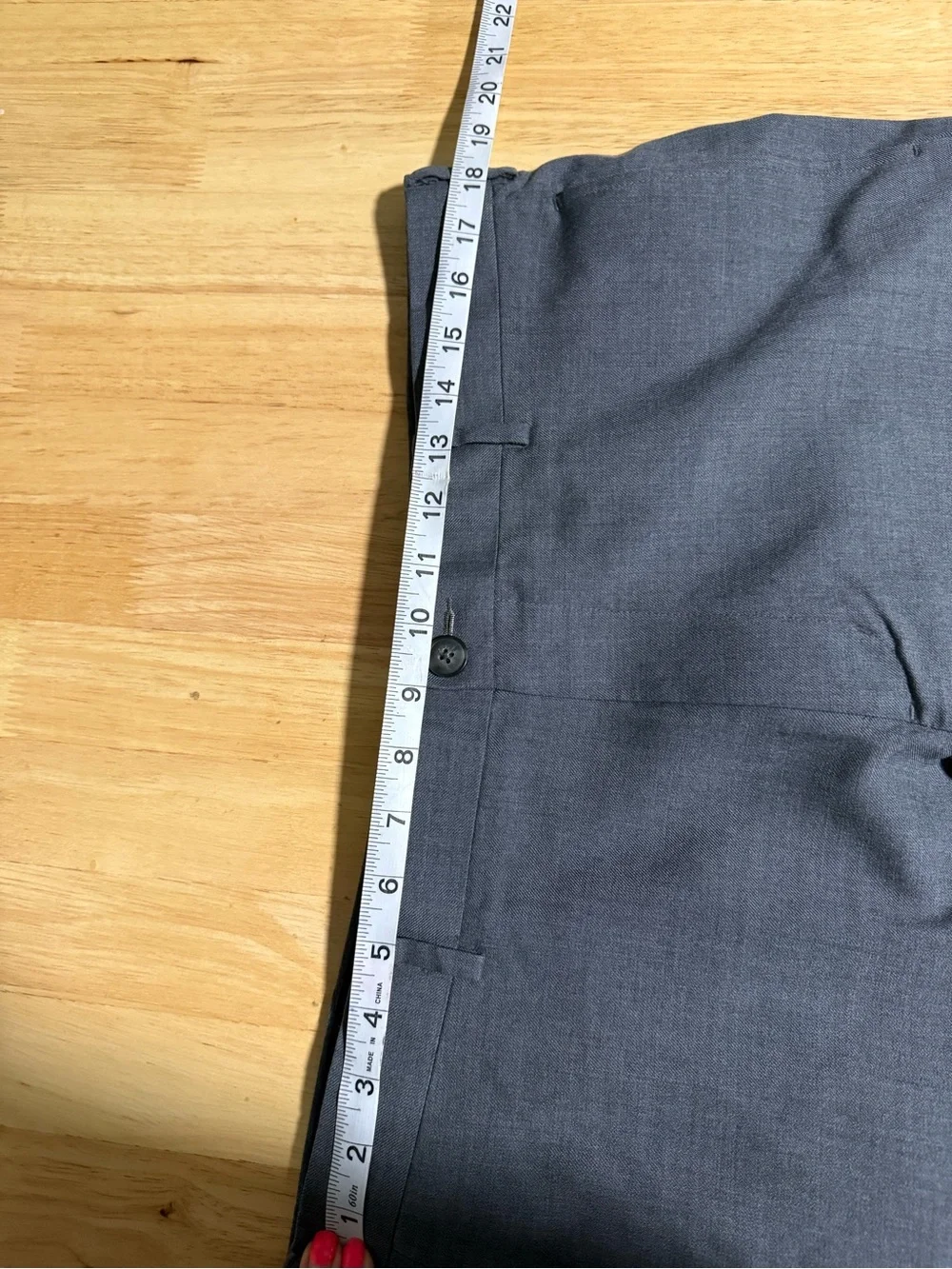 L.L. Bean Men’s Wool Dress Pants 36W Standard Fit Charcoal